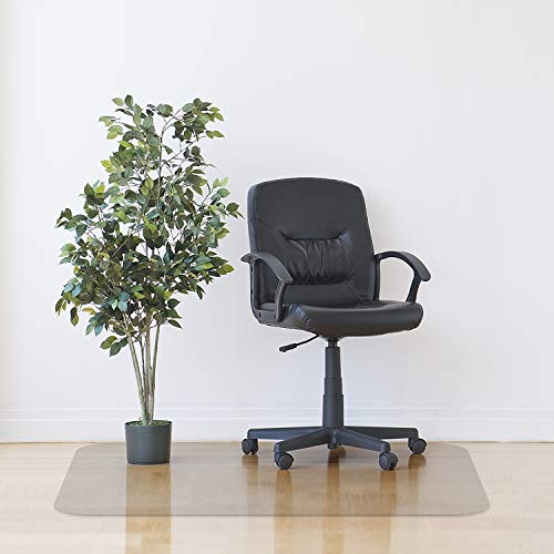 Azadx Office Chair Mat for Hard Floors 48" X 72", Clear PVC Chair Mat for Hardwood Floor, Durable Plastic Floor Protector Mat for Home and Office use (48" X 72" Rectangle)