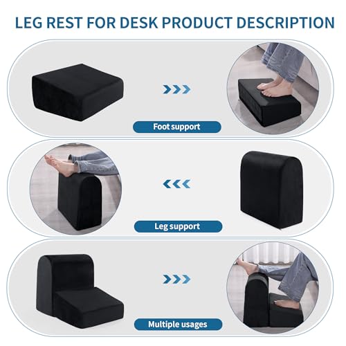 ROYALAY Adjustable Foot Rest for Under Desk, Supportive Leg Rest, Foot Stools for Under Office Desk, Ergonomic Foot Stand