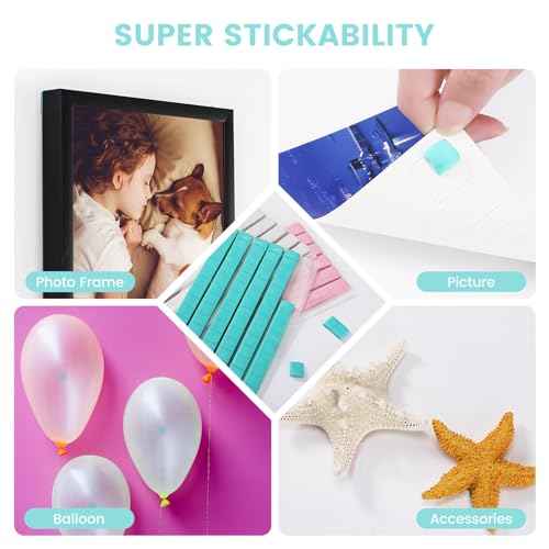 Mounting Sticky Tack - White, Removable & Reusable, Wall Safe Tack Putty for Poster/Picture, DIY Art Crafts
