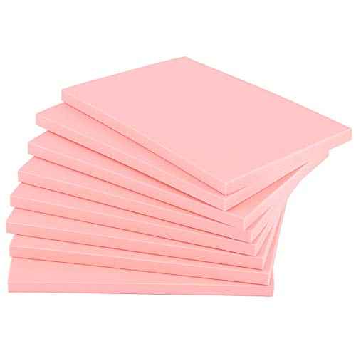 ZOENHOU 20 Pcs 4" x 6" Pink Soft Rubber Carving Blocks, Crafts Rubber Stamping Blanks, Linoleum Blocks for Printmaking