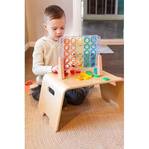 LAPGEAR Bentwood Floor Lap Desk for Kids - Children's Portable, Durable, Learning & Educational Activity Desk for Homework, Crafts, Play - Sturdy Natural Birch Wood - Style No. 21007