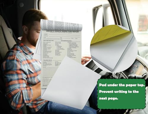 DVIR Log Book 10 Pack - 5.5 x 8.5 2-Ply Carbonless, FMCSR Compliant, Easy Tear-Out