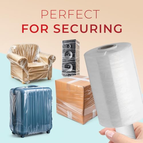 Shrink Wrap Roll for Moving | Stretch Packing Heavy Duty 12 Pack 5" x