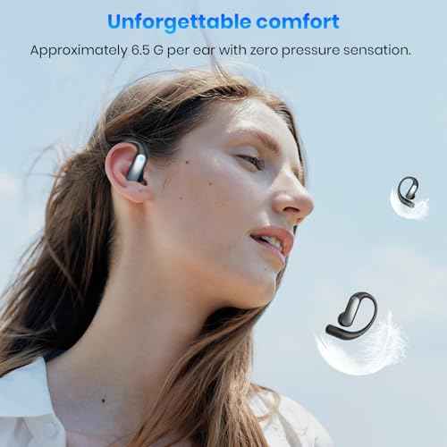 AI Translation Earbuds Real Time: OWS 3-in-1 Translator Earbuds for iOS & Android, Supporting 144 Languages with 60-Hour Battery Translator Headphones for Travel Business Meetings & Learning