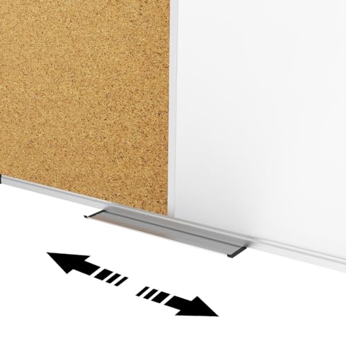 XBoard Magnetic Whiteboard and Corkboard Combo 36 x 24 Inches - Dry Erase & Pin Notice Board