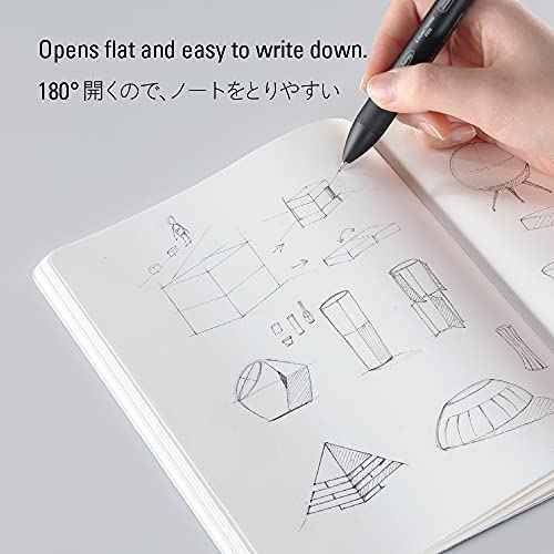Nitoms S4139 STALOGY Notebook, 365 Days Notebook, A5, Plain, Black
