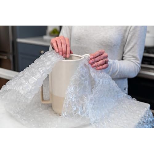 Duck Max Strength Bubble Cushioning Wrap for Moving & Shipping, 60 FT Large Bubble Packing Wrap, Heavy Duty Protection for Mailing & Packaging Boxes, Clear Bubble Roll Supplies Perforated Every 12 IN