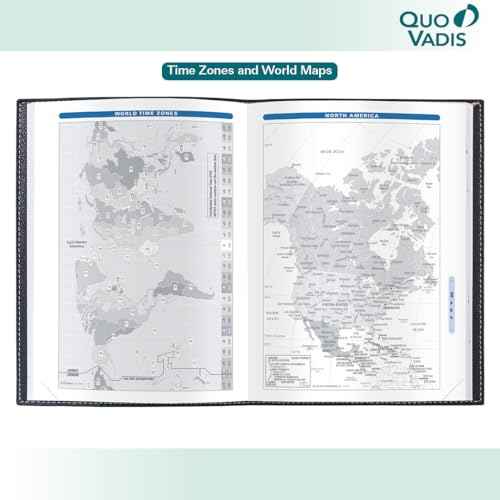 Quo Vadis 2026 Trinote - Weekly Planner - 13 Months, Dec. to Dec. - 7 x 9 3/8" - Smooth Faux Suede Texas Red Cover - Productivity Appointment Planner