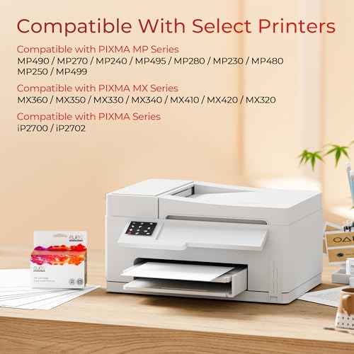 ejet Remanufactured 210XL and 211XL Ink Cartridges Replacement for Canon 210XL 211XL Combo for PIXMA iP2702 MP230 MP240 MP250 MP280 MP480 MP490 MP495 MX320 MX330 MX340 Printer (1 Black, 1 tri-Color)