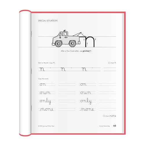 Learning Without Tears Cursive Handwriting Student Workbook, Age 8+, 3rd Grade+, Handwriting Practice, Writing Book, School & Home, Lanugage Arts, Tutoring, Sensory