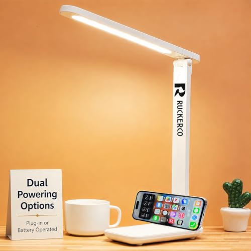 Dimmable LED Desk Lamp with 3 Lighting Modes, Eye Care, USB Charging, Home Office Study Light