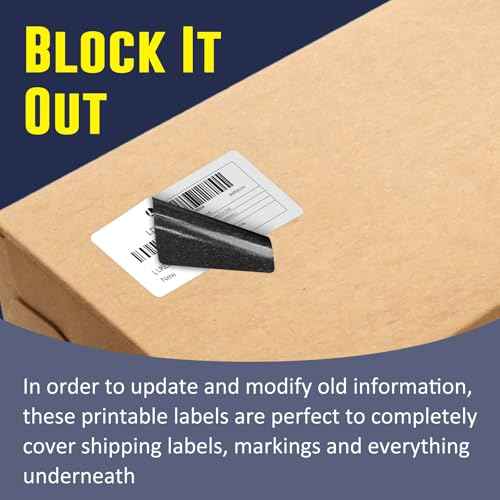 L LIKED 4" x 2" Direct Thermal Labels, Permanent Adhesive Barcode Shipping Labels & Compatible with Rollo, Zebra and Other Desktop Printers (1 Roll, 750 Labels)