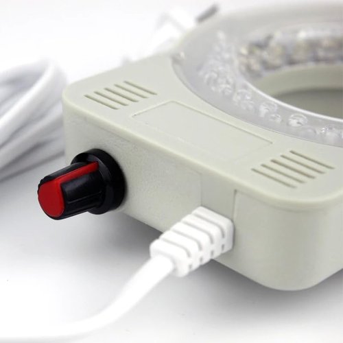 Microscope Microscope Ring Light Adjustable Ring Light Iluminator Lamp for Industry Stereo Microscope Camera Magnifier Light Source(White)