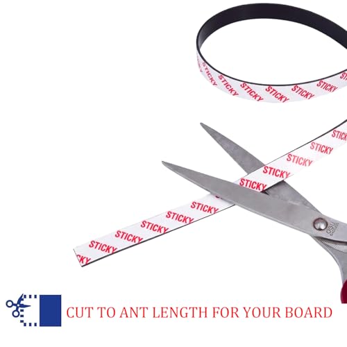 Towjug Magnetic Tape 10ft x 1/2in Adhesive Magnetic Strip for DIY Organization