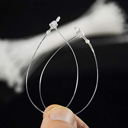Acuteye 5000 Pcs 5" Snap Lock Loop Fasteners, Natural