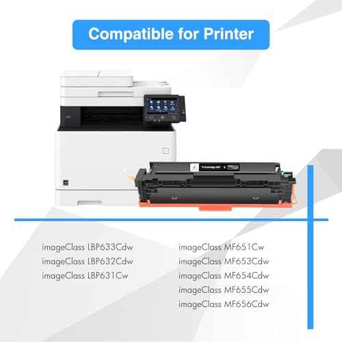 TRUE IMAGE Compatible 067 Black Toner Cartridge Replacement for Canon 067 067H Work for Canon Color ImageCLASS MF653Cdw MF654Cdw MF656Cdw, LBP632Cdw LBP633Cdw Printer (Black, 1-Pack)