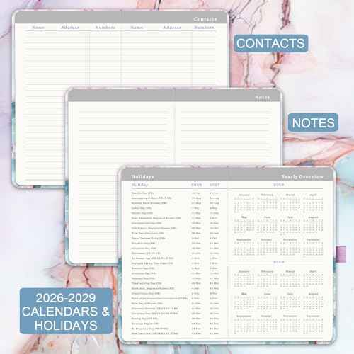2026-2028 Monthly Pocket Planner - 3 Year Monthly Planner 2026-2028, Jan. 2026 - Dec 2028, 6.3" x 3.8", Small/Purse Planners with 60 Notes Pages, Inner Pocket, Pen Loop, Elastic Closure,