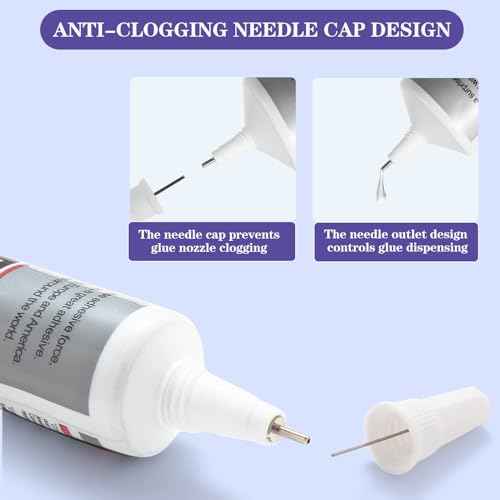 3.7oz B7000 Rhinestone Clear Glue for Jewelry Making, 110 ml Multipurpose Adhesive Jewlery Glue for Fabric, Tumblers, Rhinestones DIY Crafts, Nail Art, Makeup, Shoes, Cell Phones, Tablet, Wood