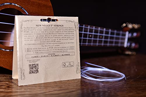 Aquila New Nylgut AQ-15 Tenor Ukulele Strings - Wound Low G - 1 Set of 4