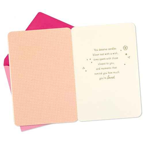 Hallmark Birthday Card for Her (You Deserve the Best, Party Icons) for Sister, Coworker, Friend