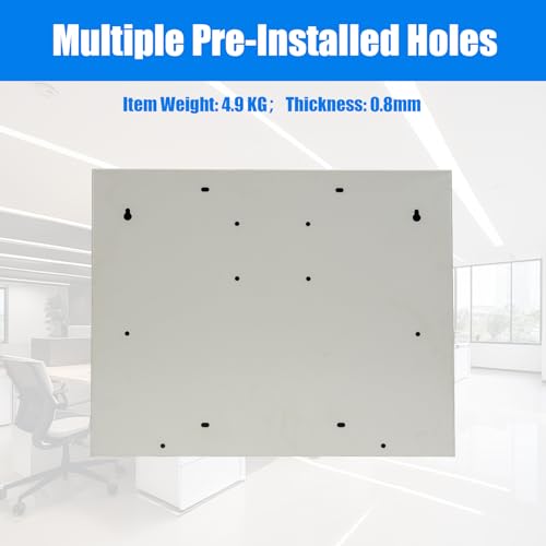 Wall-Mounted Folding Desk with Keyed Lock - Steel Floating Workbench