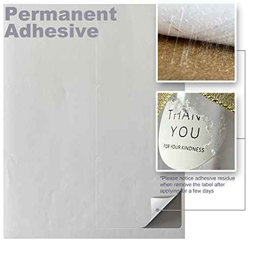 Mr-Label 4¡± x 3-1/3¡± Waterproof Matte White Wine Label - for Inkjet & Laser Printer - for 750ml Wine Bottle - Tear-Resistant - for Homemade Wine/Wedding (100 Sheets/Total 600 Labels)
