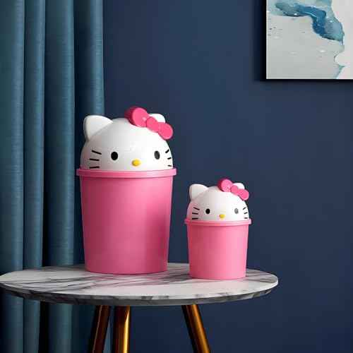 2.6 Gallon Unicorn Cute Kids Room Trash Can Bedroom Girls Dorm Bathroom Nursery Home Office Small Waste Basket Garbage Cans Trash Bin Dustbin