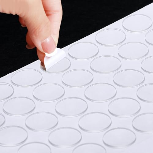 Nilogie 350-Pack Clear Double-Sided Adhesive Dots 20mm - Removable Glue Dots for Crafts, Photos, Balloons & Wall Decor
