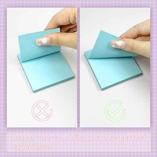 120 Pads Sticky Notes 3x3 Inch Bright Colors Self Stick Pads Bulk Small Note Pads Memo for Office School Teacher Meeting Home Supplies 50 Sheets/Pad Total 6000 Sheets