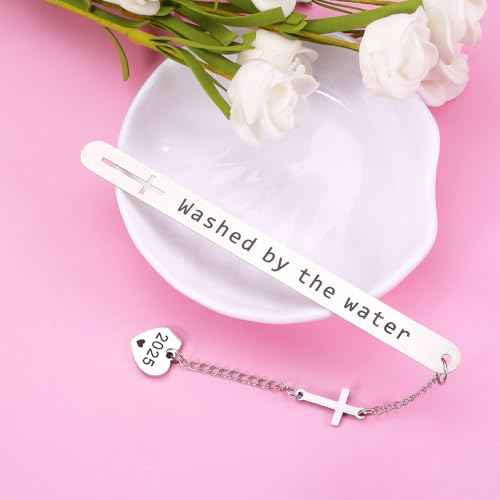 Baptism Gifts for Girls Boys 2025 Christian Confirmation Bookmark Gifts for Teens First Communion Christening Gifts for Goddaughter Godson Godchild Baby Girl Adult Baptism Gifts for Teen Religious