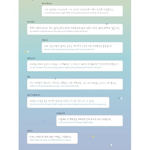 Seventeen SAYS Global Edition, 150+ Quotes from Seventeen, Handwritten Messages from Seventeen, High-Quality Photobook, Seventeen Merch, Gift Idea for Kpop Fans, Gift for Carat