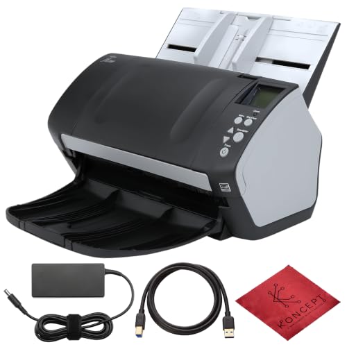 Fujitsu Fi-7160 Duplex Document Scanner - 600 DPI, 8.5x14in, 60 PPM, ADF, USB 3.0, Renewed