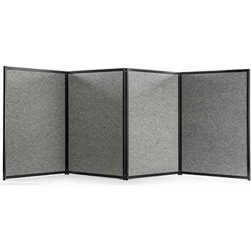 Trade Show Presentation Board, 4 Panels Fit 8-Foot Table, Double Sided, Choose with or Without Lights