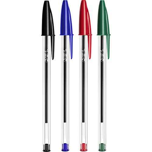 BIC Cristal Original Comfortable Ballpoint Pens - Value Pack of 100 - Blue Colour- Medium Point (1.0 mm)
