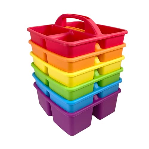EAI Education Classroom Supply Caddies: Assorted Colors - Set of 6