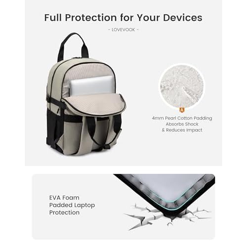 LOVEVOOK 17.3 Inch Laptop Backpack for Women, Travel Carry-On Backpack Purse, College Bookbag for Teen Girls School