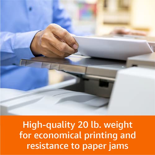 Amazon Basics 8.5 x 11 Inch Multipurpose Copy Paper - 1 Ream, 500 Sheets, 20Lb Bright White
