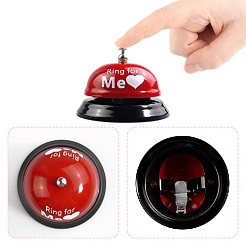 PETDCHEB Red Hand Bell & Service Desk Bell Set - 2 Pack