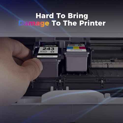 PG-243 CL-244 Replacement for Canon Ink cartridges 243 and 244 for Canon 243 Black Ink for Canon mg2522 Ink cartridges PIXMA TS3120 TS3122 MX492 MG2525 TR4520(1Black/1Tri-Color, 2PK)