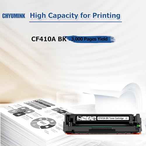 Replacement CF410A 410A Black Compatible Toner Cartridges for use with Color Pro MFP M477fdn M477fdw M477fnw M452dn M452nw M452dw M377dw Series Printer-2 Pack