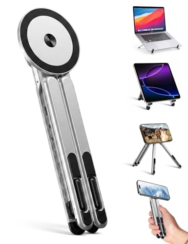 Werfami Silver Portable Laptop & Tablet Stand with Folding Design