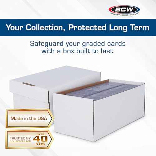 BCW 3ct Graded Shoe Box - Card Storage Holds 300 Toploaders & 100 Graded Cards