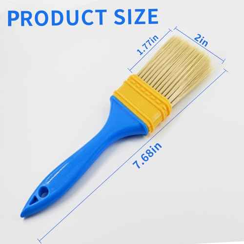 3 Pack Paint Brushes - Ideal for Priming, Painting, Varnishing, Wood, Walls, and More