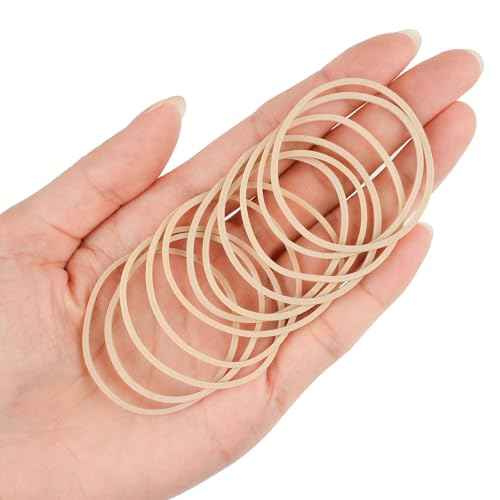 700 Pcs Rubber Bands, Size #16 Reusable Elastic Rubber Band for Office Supplies File Folders, Home Packaging, Crafts DIY Bundling, Multipurpose (Beige)