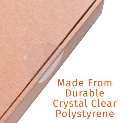 ChromaLabel 1 Inch Round Stickers, Library Supplies Sealing Sticker, Ideal Envelope Sealer Sticker - 5000 Clear Label Stickers per Roll, Non-Perforated Envelope Seals