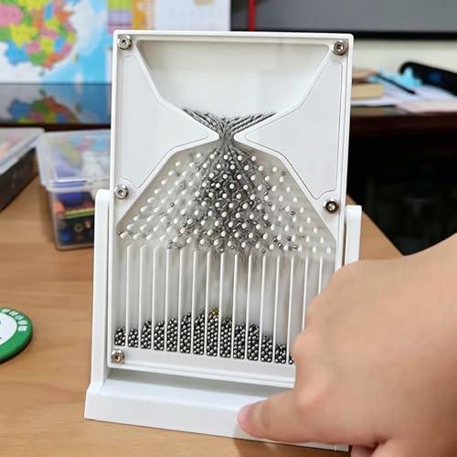 Galton Board Probability Model in Acrylic, Black Variation - Educational Desktop Demonstration