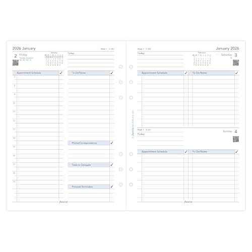 Filofax A5 business day per page English appointments 2026 diary 26-68519
