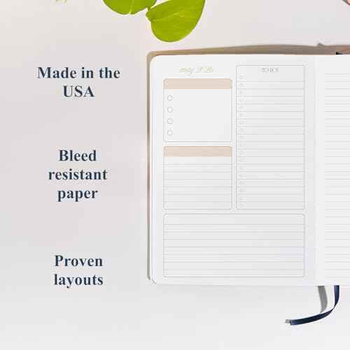 A5 Softbound LifePlanner (January 2026 - December 2026) - Forest Green, horizontal layout