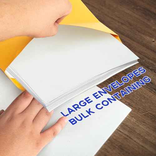 10x13 Catalog Envelopes Self Seal 100 Pack, Goefun 80GSM Paper Large Yellow Brown Manilla Envelopes with Peel and Seal Flap for Mailing, Organizing and Storage