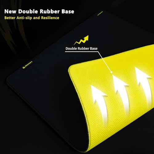 X-Raypad Aqua Control Plus Yellowbee & Blackbee AC+ V2 Gaming Mousepad, Consistent X and Y Glide, Designed for Fps Players with Low DPI Requirements (AC+ v2 Yelllowbee, 900 * 400 * 4mm)